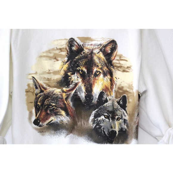 Vintage Wolf Sweatshirt Large - Picture 2 of 4